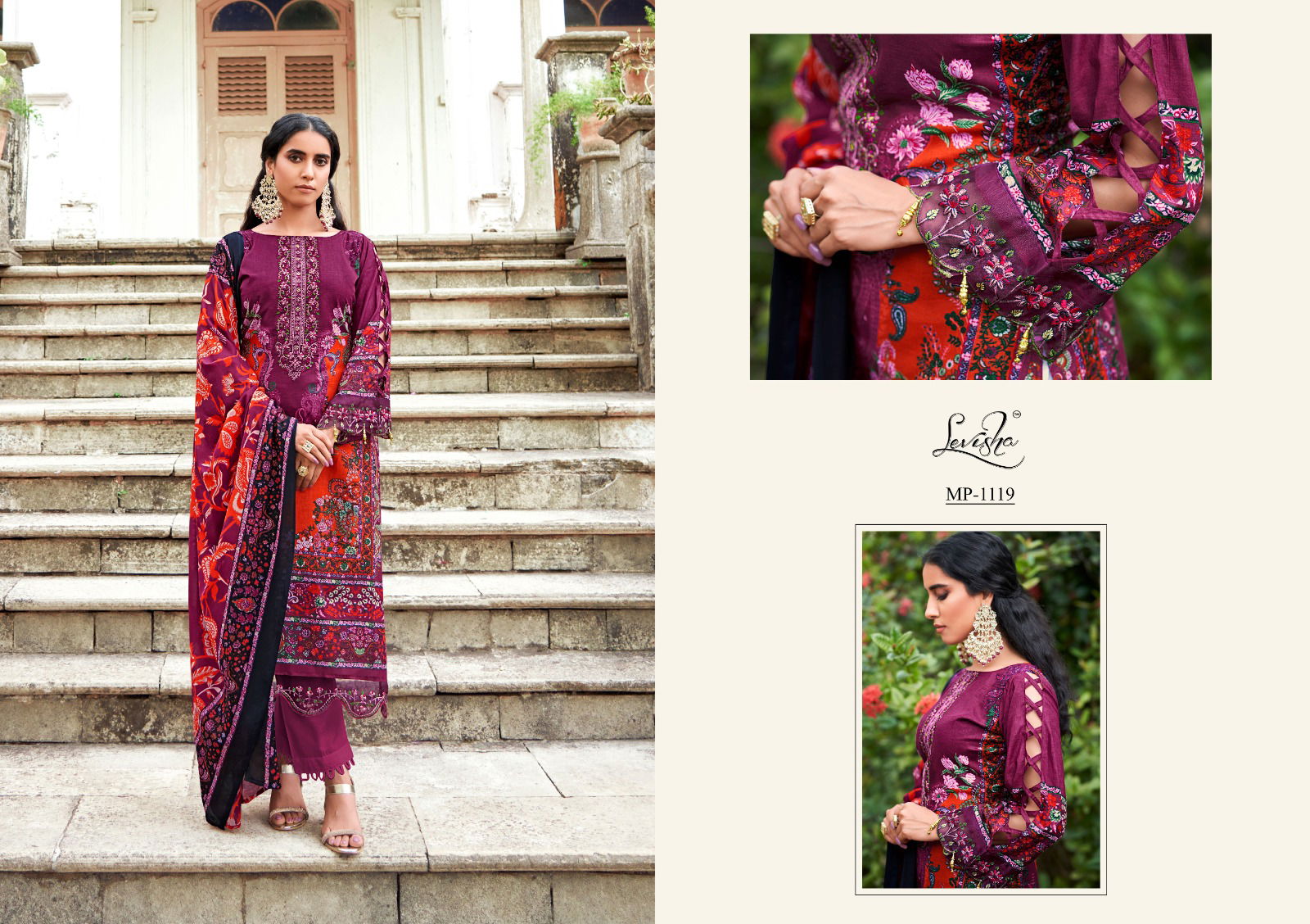 Mehfuz 4 By Levisha 1113 -1120 Pakistani Dress Material Catalog